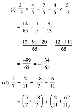 ML Aggarwal Class 8 Solutions for ICSE Maths Chapter 1 Rational Numbers Check Your Progress Q6.2