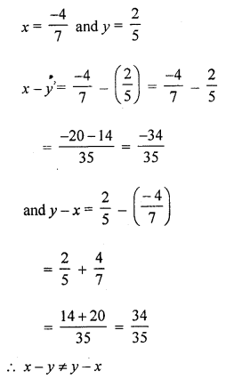 ML Aggarwal Class 8 Solutions for ICSE Maths Chapter 1 Rational Numbers Ex 1.2 Q6.1