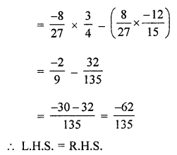 ML Aggarwal Class 8 Solutions for ICSE Maths Chapter 1 Rational Numbers Ex 1.3 Q6.3