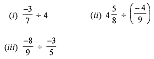 ML Aggarwal Class 8 Solutions for ICSE Maths Chapter 1 Rational Numbers Ex 1.4 Q1.1