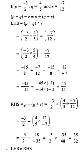 ML Aggarwal Class 8 Solutions for ICSE Maths Chapter 1 Rational Numbers Ex 1.4 Q8.1