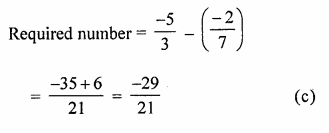 ML Aggarwal Class 8 Solutions for ICSE Maths Chapter 1 Rational Numbers Objective Type Questions Q16.1