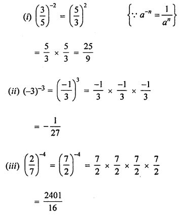 ML Aggarwal Class 8 Solutions for ICSE Maths Chapter 2 Exponents and Powers Ex 2.1 Q1.2