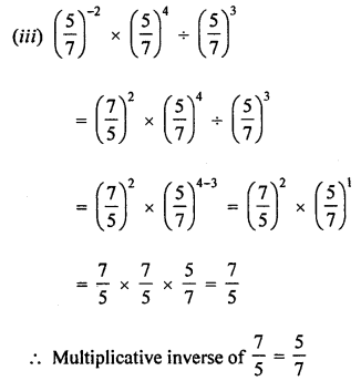 ML Aggarwal Class 8 Solutions for ICSE Maths Chapter 2 Exponents and Powers Ex 2.1 Q3.3