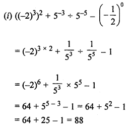 ML Aggarwal Class 8 Solutions for ICSE Maths Chapter 2 Exponents and Powers Ex 2.1 Q7.2