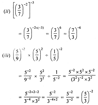 ML Aggarwal Class 8 Solutions for ICSE Maths Chapter 2 Exponents and Powers Ex 2.1 Q8.3