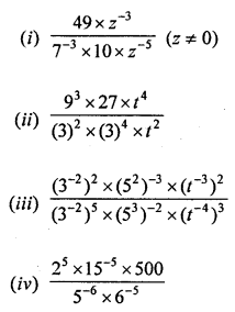 ML Aggarwal Class 8 Solutions for ICSE Maths Chapter 2 Exponents and Powers Ex 2.1 Q9.1