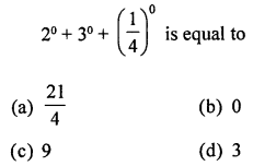 ML Aggarwal Class 8 Solutions for ICSE Maths Chapter 2 Exponents and Powers Objective Type Questions Q11.1