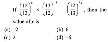 ML Aggarwal Class 8 Solutions for ICSE Maths Chapter 2 Exponents and Powers Objective Type Questions Q12.1