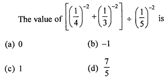 ML Aggarwal Class 8 Solutions for ICSE Maths Chapter 2 Exponents and Powers Objective Type Questions Q4.1