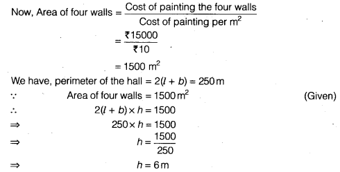 NCERT Solutions for Class 9 Maths Chapter 13 Surface Areas and Volumes Ex 13.1.1