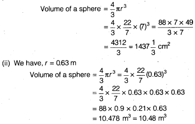 NCERT Solutions for Class 9 Maths Chapter 13 Surface Areas and Volumes Ex 13.8.1