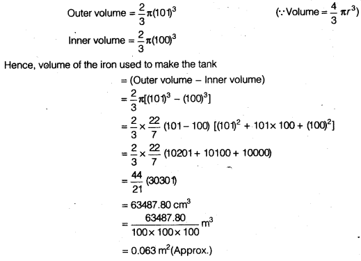 NCERT Solutions for Class 9 Maths Chapter 13 Surface Areas and Volumes Ex 13.8.6
