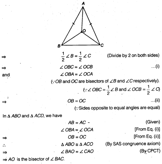 NCERT Solutions for Class 9 Maths Chapter 5 Triangles Ex 5.2.1
