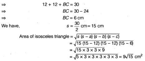 NCERT Solutions for Class 9 Maths Chapter 7 Heron's Formula Ex 7.1.10