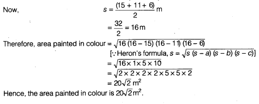 NCERT Solutions for Class 9 Maths Chapter 7 Heron's Formula Ex 7.1.6