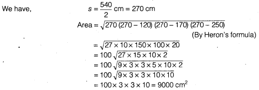NCERT Solutions for Class 9 Maths Chapter 7 Heron's Formula Ex 7.1.8
