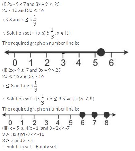 Selina Concise Mathematics Class 10 ICSE Solutions Linear Inequations (in one variable) - 70