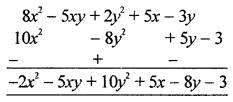 ML Aggarwal Class 8 Solutions for ICSE Maths Chapter 10 Algebraic Expressions and Identities Check Your Progress Q2.2