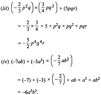ML Aggarwal Class 8 Solutions for ICSE Maths Chapter 10 Algebraic Expressions and Identities Ex 10.2 Q1.1