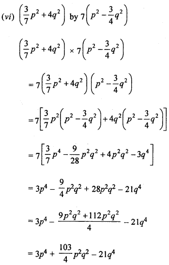 ML Aggarwal Class 8 Solutions for ICSE Maths Chapter 10 Algebraic Expressions and Identities Ex 10.3 Q1.1