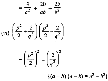 ML Aggarwal Class 8 Solutions for ICSE Maths Chapter 10 Algebraic Expressions and Identities Ex 10.5 Q1.2