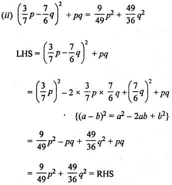 ML Aggarwal Class 8 Solutions for ICSE Maths Chapter 10 Algebraic Expressions and Identities Ex 10.5 Q8.1
