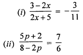 ML Aggarwal Class 8 Solutions for ICSE Maths Chapter 12 Linear Equations and Inequalities in one Variable Ex 12.1 Q8.1