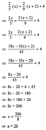ML Aggarwal Class 8 Solutions for ICSE Maths Chapter 12 Linear Equations and Inequalities in one Variable Ex 12.2 Q6.1
