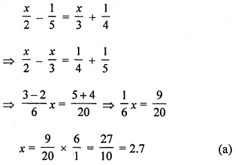 ML Aggarwal Class 8 Solutions for ICSE Maths Chapter 12 Linear Equations and Inequalities in one Variable Objective Type Questions Q7.1