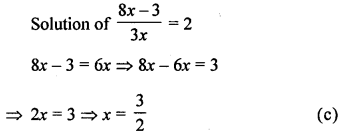 ML Aggarwal Class 8 Solutions for ICSE Maths Chapter 12 Linear Equations and Inequalities in one Variable Objective Type Questions Q8.3