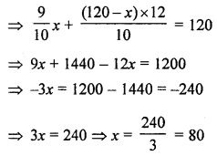ML Aggarwal Class 8 Solutions for ICSE Maths Chapter 12 Linear Equations and Inequalities in one Variable Objective Type Questions hots Q2.2