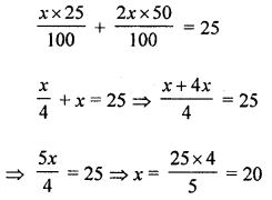 ML Aggarwal Class 8 Solutions for ICSE Maths Chapter 12 Linear Equations and Inequalities in one Variable Objective Type Questions value Q1.1