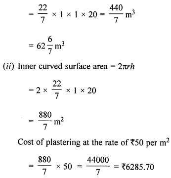 ML Aggarwal Class 8 Solutions for ICSE Maths Chapter 18 Mensuration Check Your Progress Q20.1