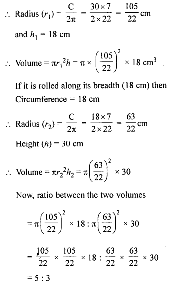 ML Aggarwal Class 8 Solutions for ICSE Maths Chapter 18 Mensuration Ex 18.3 Q11.1