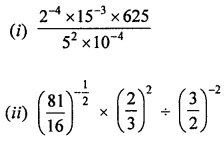 ML Aggarwal Class 8 Solutions for ICSE Maths Chapter 2 Exponents and Powers Check Your Progress Q4.1