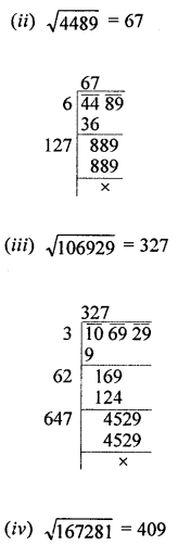 ML Aggarwal Class 8 Solutions for ICSE Maths Chapter 3 Squares and Square Roots Ex 3.4 Q1.2