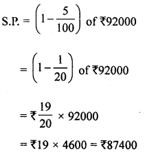 ML Aggarwal Class 8 Solutions for ICSE Maths Chapter 7 Percentage Check Your Progress Q13.2