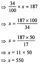 ML Aggarwal Class 8 Solutions for ICSE Maths Chapter 7 Percentage Check Your Progress Q4.1