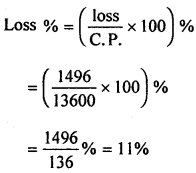 ML Aggarwal Class 8 Solutions for ICSE Maths Chapter 7 Percentage Ex 7.2 Q1.2
