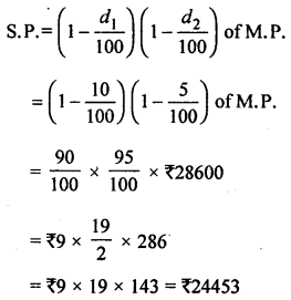 ML Aggarwal Class 8 Solutions for ICSE Maths Chapter 7 Percentage Ex 7.3 Q11.1
