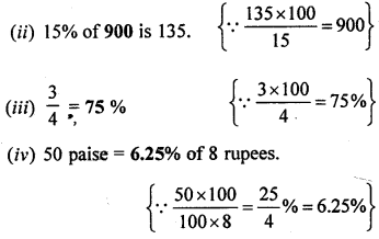 ML Aggarwal Class 8 Solutions for ICSE Maths Chapter 7 Percentage Objective Type Questions Q1.1