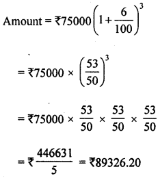 ML Aggarwal Class 8 Solutions for ICSE Maths Chapter 8 Simple and Compound Interest Ex 8.3 Q6.2