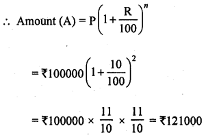 ML Aggarwal Class 8 Solutions for ICSE Maths Chapter 8 Simple and Compound Interest Objective Type Questions val Q1.1