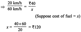 ML Aggarwal Class 8 Solutions for ICSE Maths Chapter 9 Direct and Inverse Variation Objective Type Questions value Q1.1