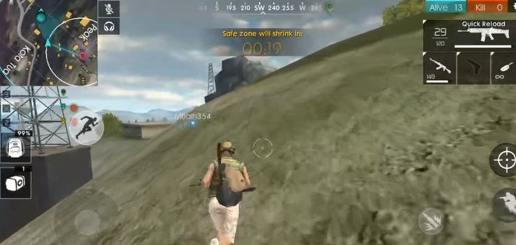 Graphics of Free Fire is much more basic than PUBG
