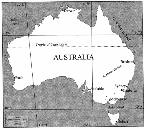 ICSE Solutions for Class 7 Geography Voyage Chapter 16 Australia Location,Area, Political Physical Features 2