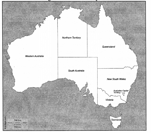 ICSE Solutions for Class 7 Geography Voyage Chapter 16 Australia Location,Area, Political Physical Features 4