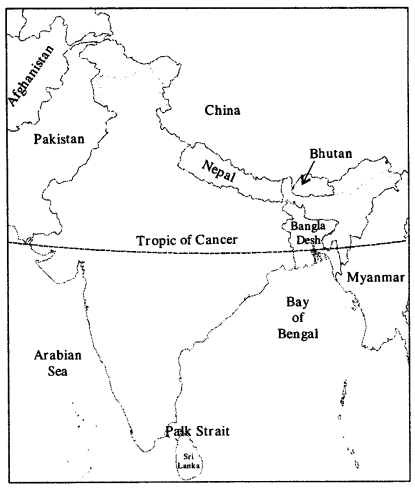 ICSE Solutions for Class 8 Geography Voyage Chapter 9 India Location, Extent, Political and Physical Features 2