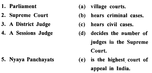 ICSE Solutions for Class 8 History and Civics - The Judiciary 1